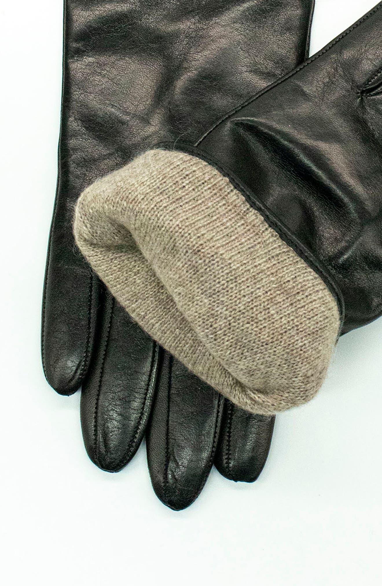 Leather Cashmere Lined Gloves