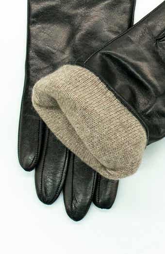 Leather Cashmere Lined Gloves