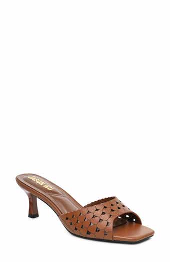 Lulu Perforated Faux Leather Mule