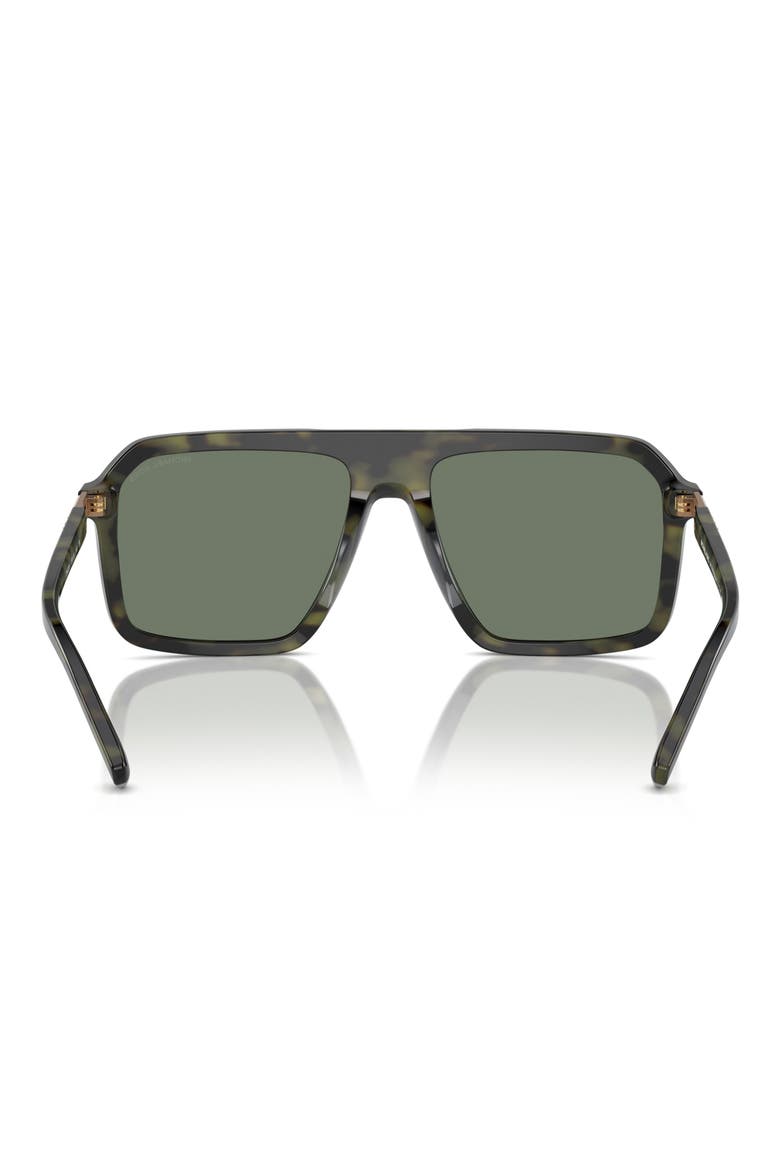 Murren 58mm Square Sunglasses, Alternate, color, OLIVE TORTOISE / OLIVE GREEN