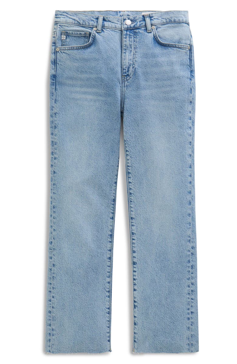 AG Brinley Raw Hem Mid Rise Ankle Straight Leg Jeans, Alternate, color,