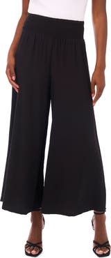 Vince Camuto Smocked Waist Wide Leg Pants