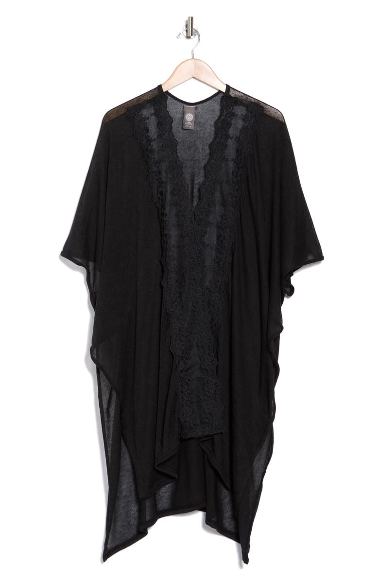 Vince Camuto Lace Trim Duster, Alternate, color,