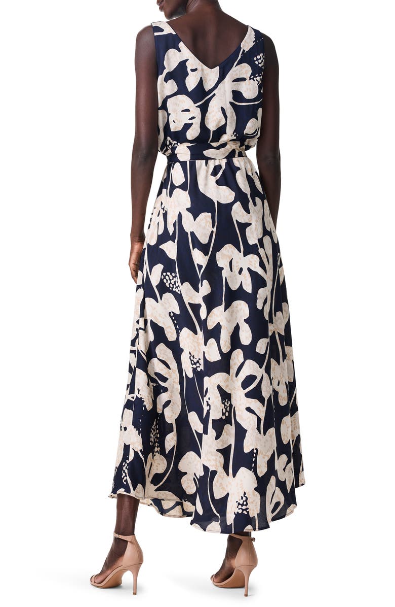 NIC+ZOE Water Lilies Bianca Maxi Dress, Alternate, color, Indigo Multi