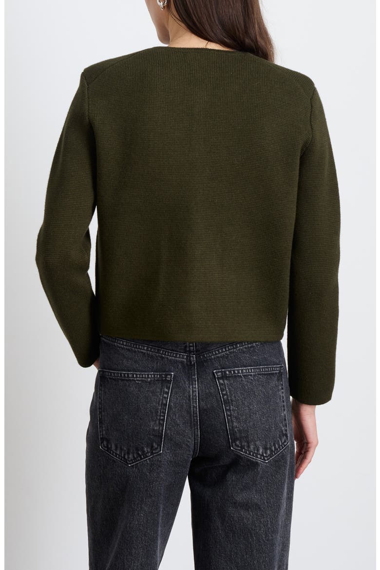 Paris Cotton & Cashmere Cardigan, Alternate, color, OLIVE