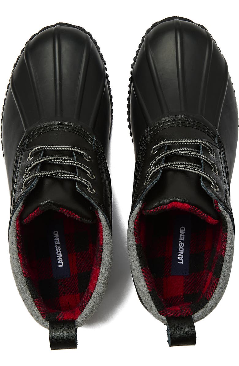 Lands' End Waterproof Ankle Duck Boots, Alternate, color, Black