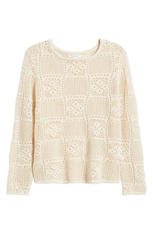 BEACHLUNCHLOUNGE BEACHLUNCHLOUNGE TIARA CROCHET LOOK SWEATER 