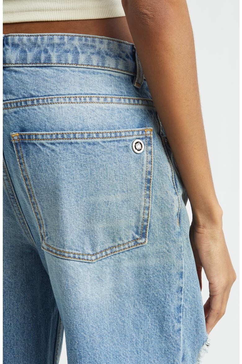 Crystal Ripped Relaxed Wide Leg Jeans, Alternate, color, MEDIUM BLUE