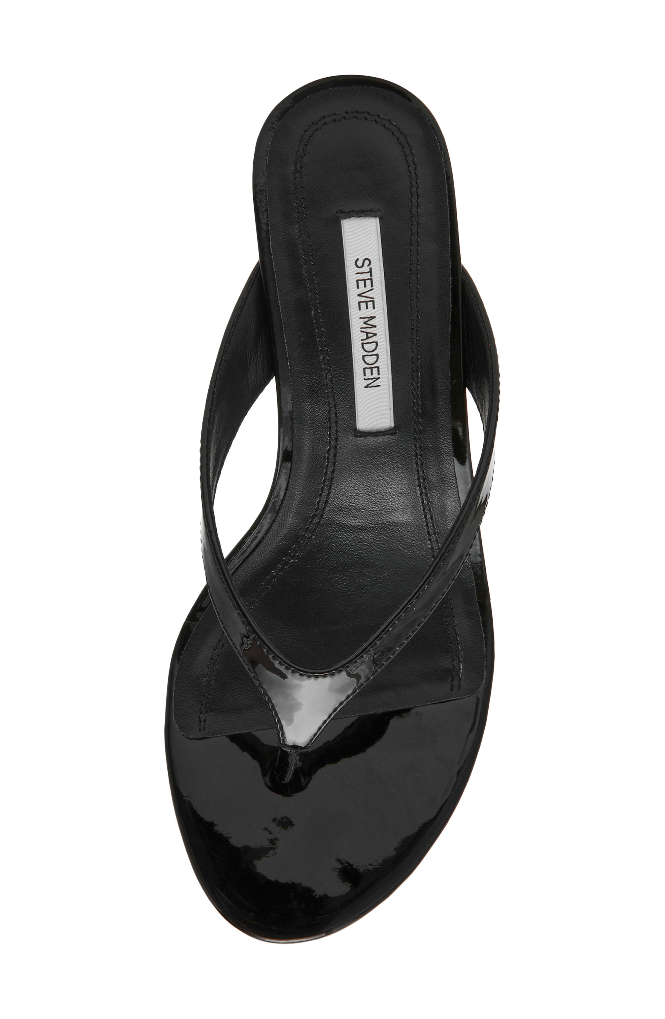 Steve Madden Faroh Flip Flop, Alternate, color, Black Patent