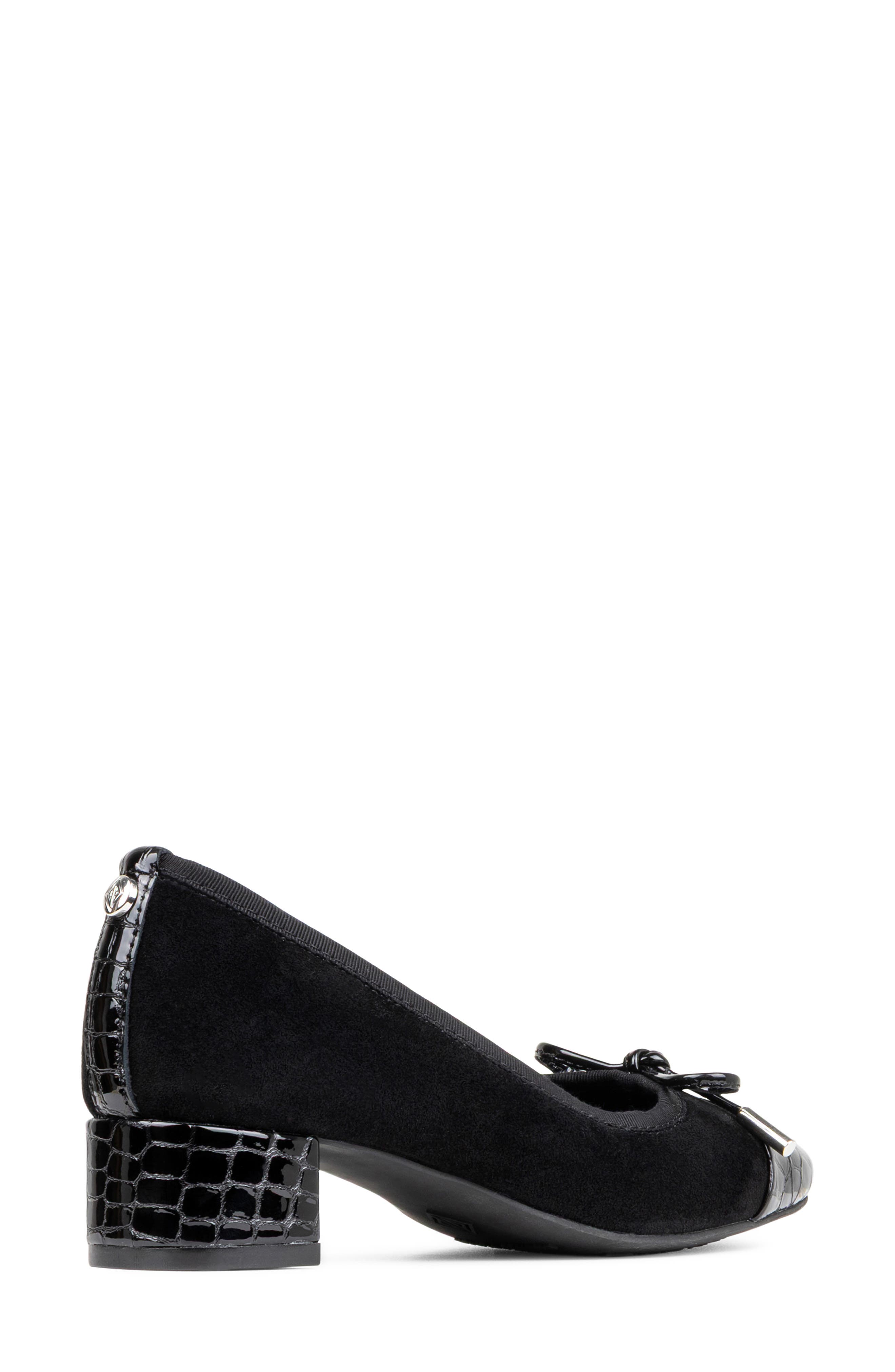 Josefina Cap Toe Pump, Alternate, color, BLACK