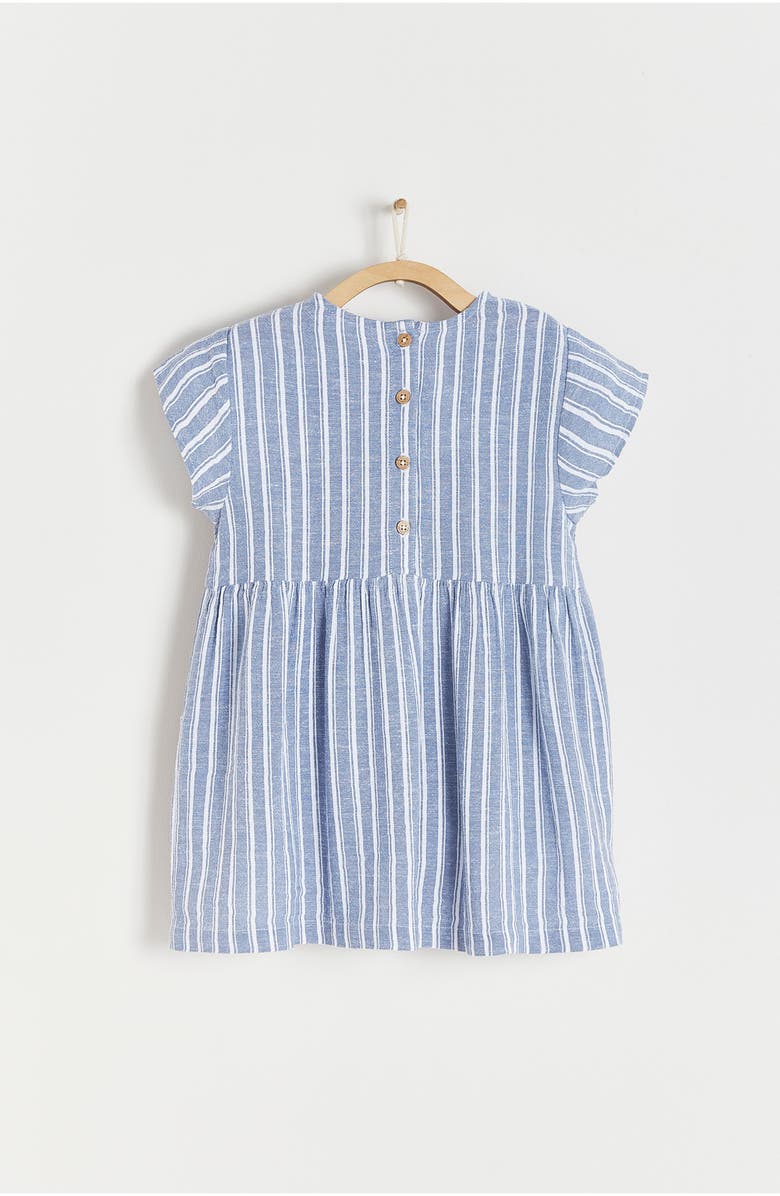 Babycottons Premium Cotton Rani Dress for Toddler, Alternate, color, Blue