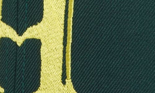 House Of Aama Embroidered Baseball Cap In Green