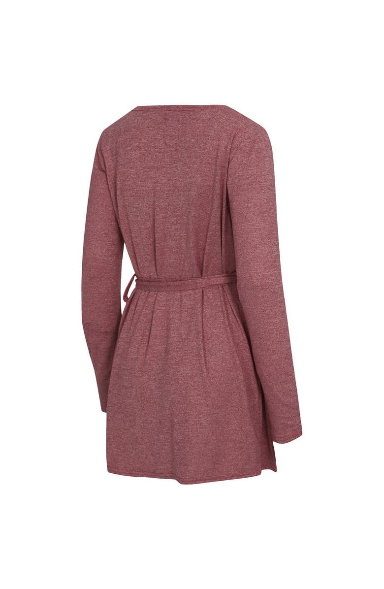 CONCEPTS SPORT Women's Concepts Sport Heather Scarlet Ohio State Buckeyes Rigor Three-Piece Tank, Short & Robe Set, Alternate, color, 