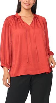 Vince Camuto Raglan Sleeve Peasant Top
