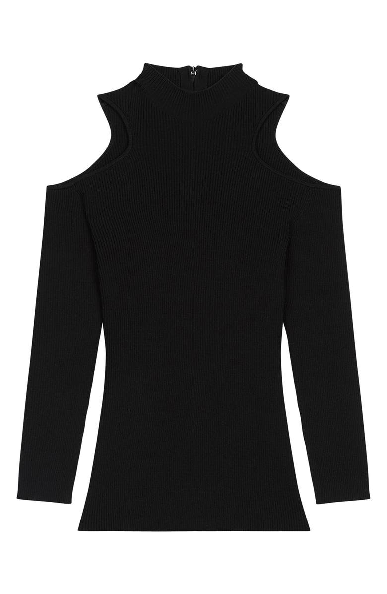 maje Miviano Cold Shoulder Sweater, Alternate, color,