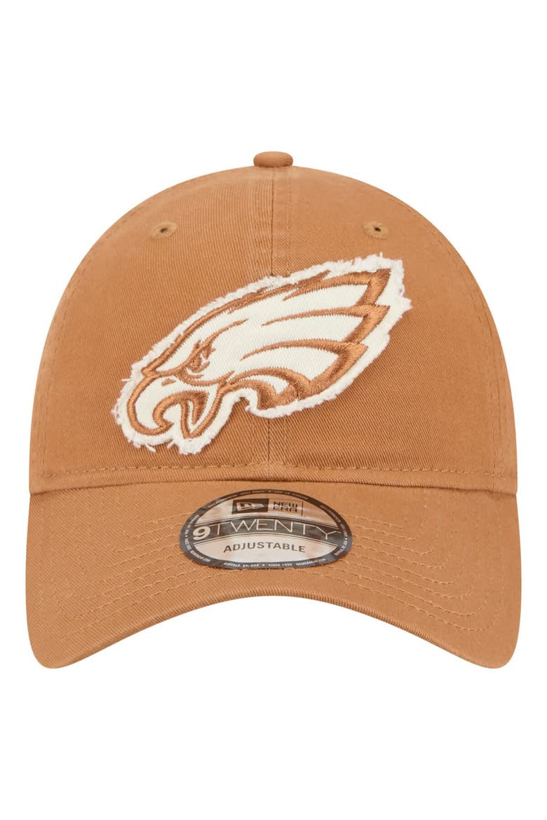 Men's New Era Brown Philadelphia Eagles  Stamp 9TWENTY Adjustable Hat, Alternate, color, Brown