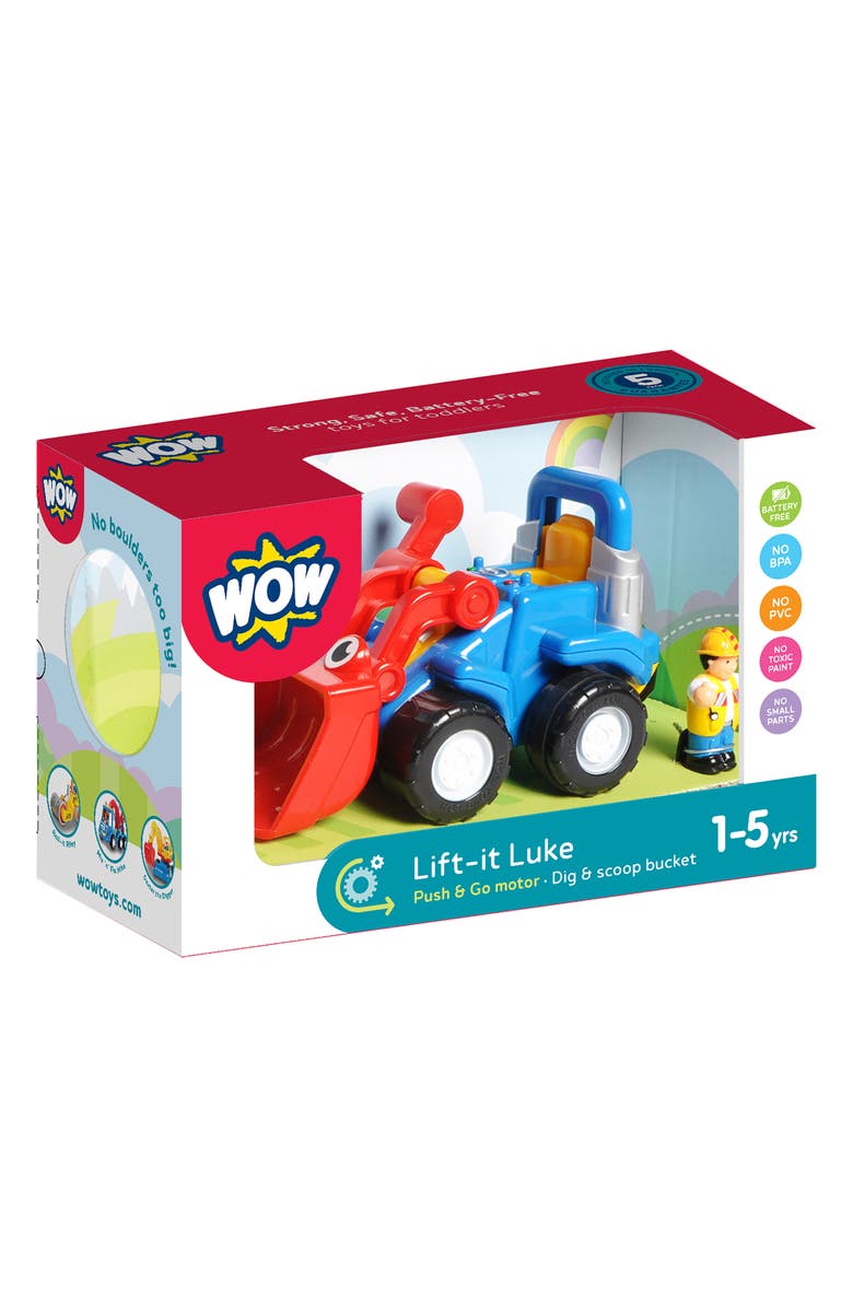 Wow Toys Lift It Luke Push & Go Bulldozer & Driver Playset, Alternate, color, 