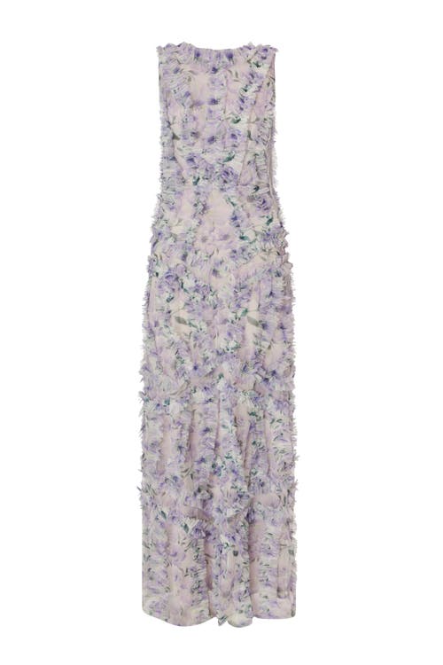 Quiz Floral Maxi Dress In Cream