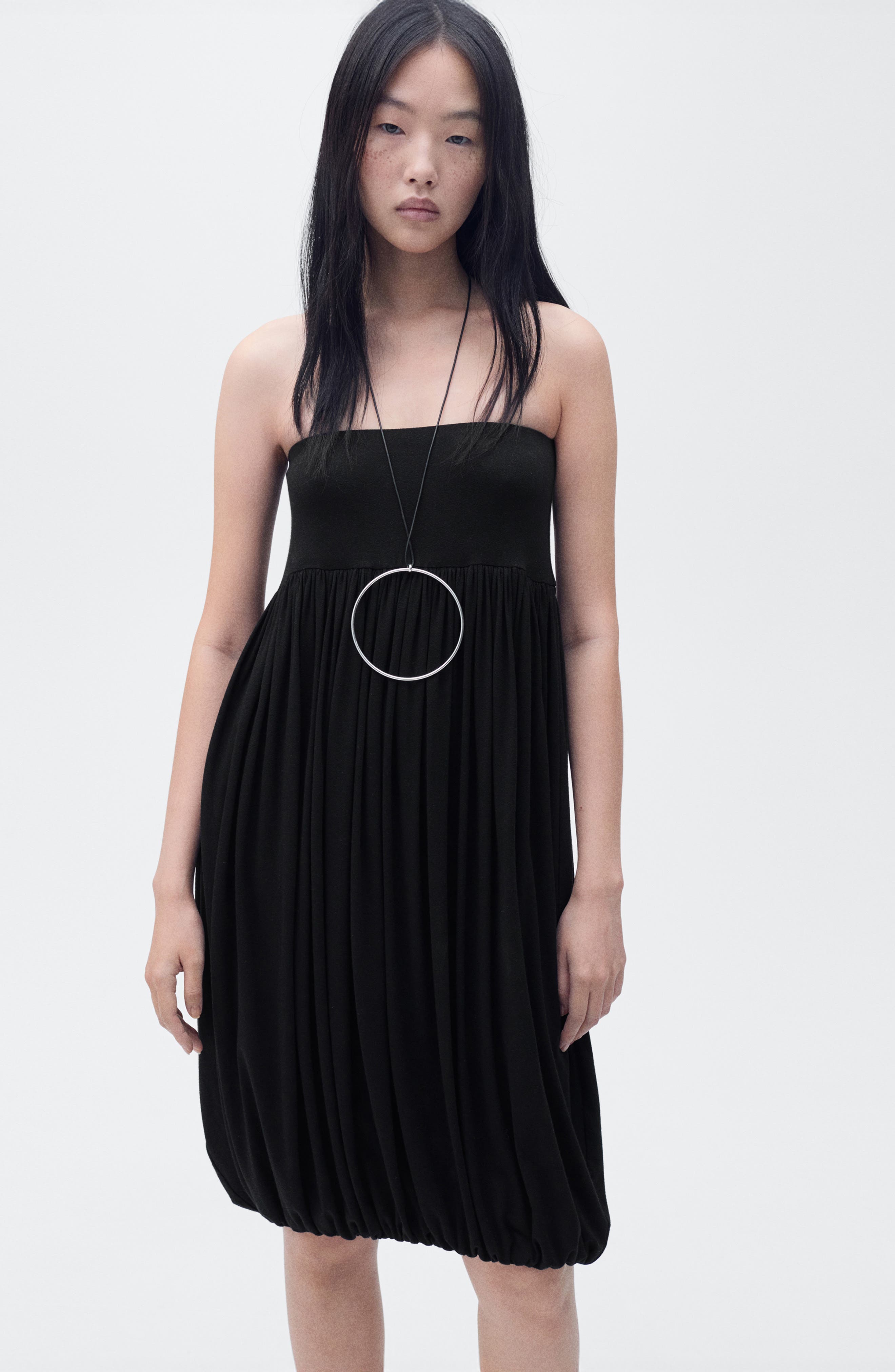 Bubble Hem Midi Skirt - image 2