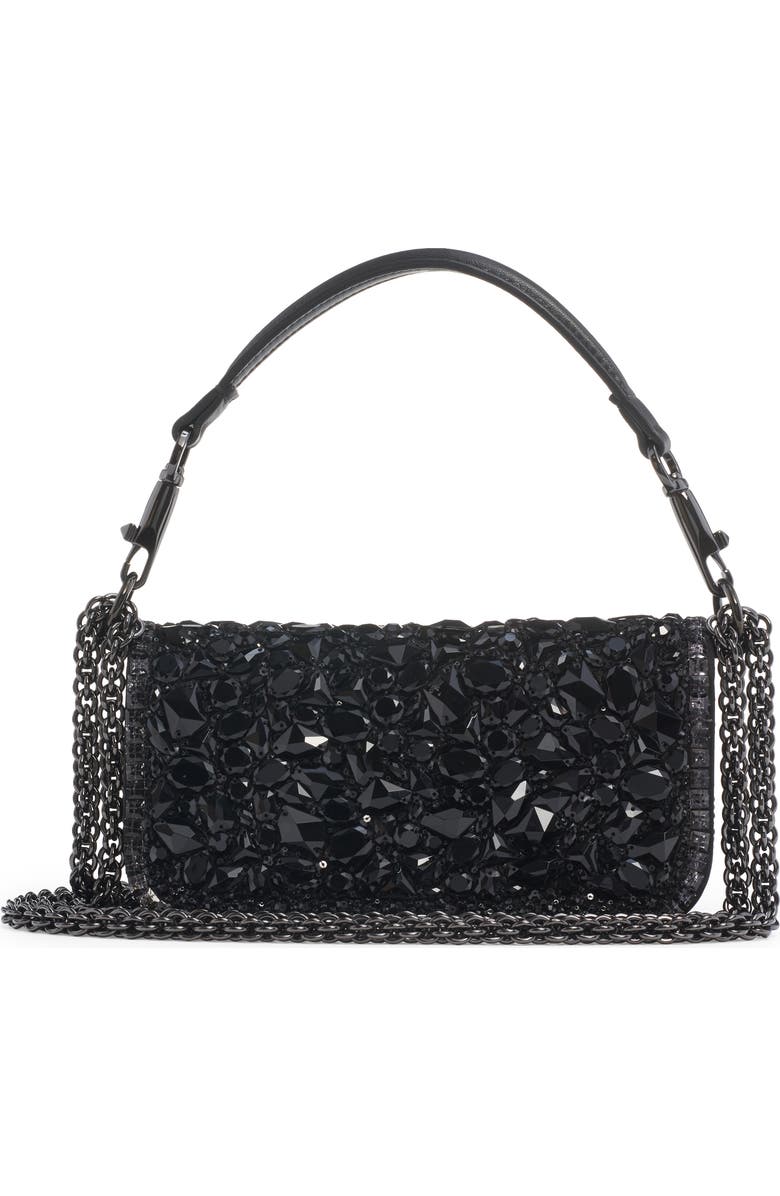 Valentino Garavani Small Locò Crystal Embellished Shoulder Bag, Alternate, color,