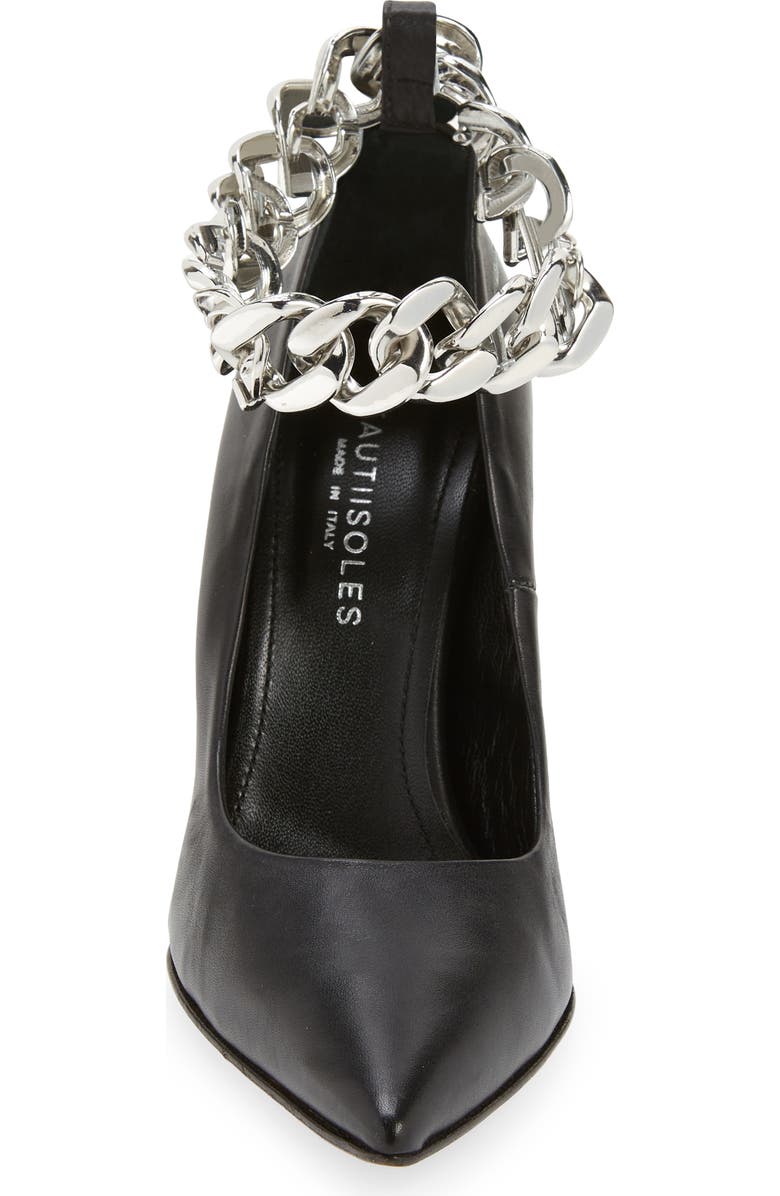 BEAUTIISOLES Justine Chain Ankle Strap Pump, Alternate, color,