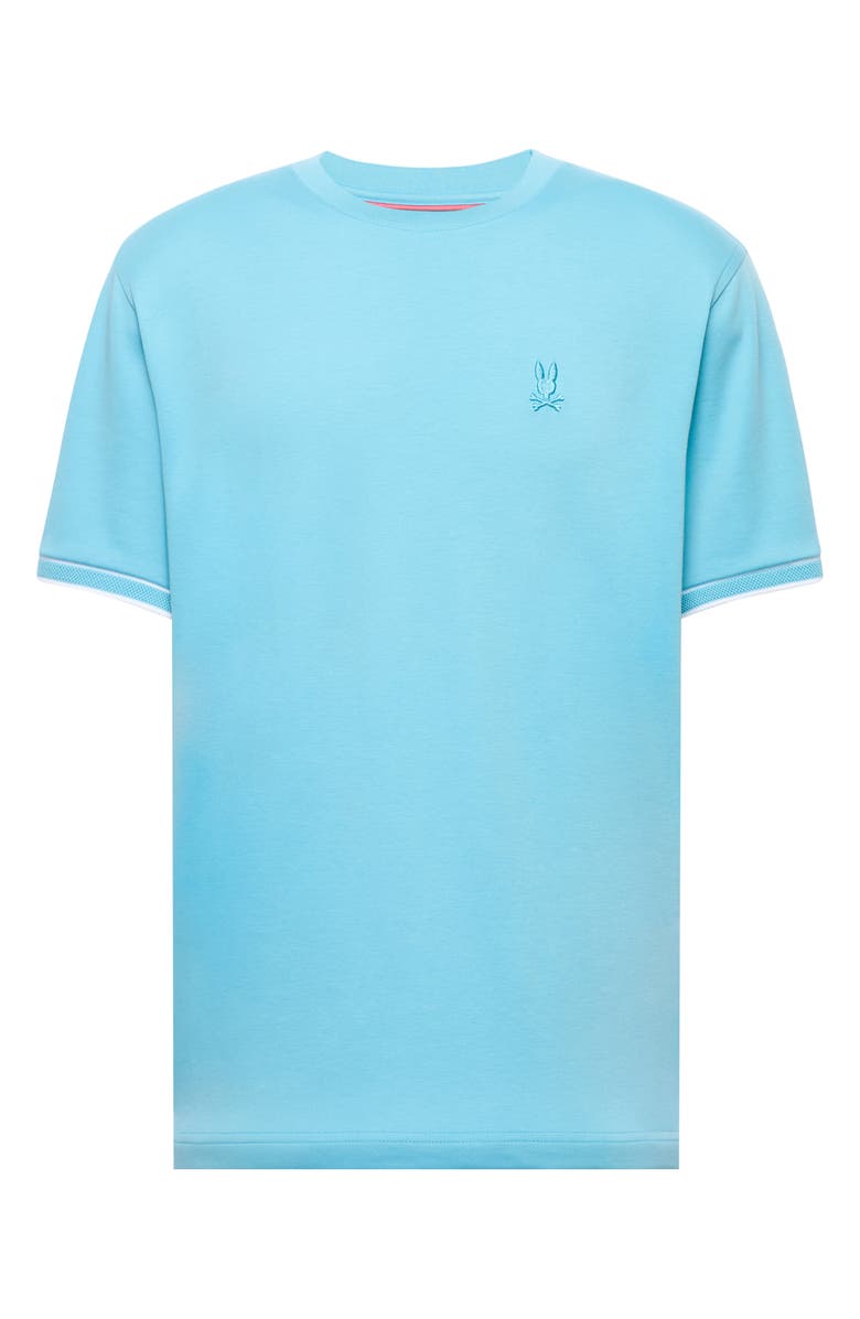 Psycho Bunny Tomas Textured Crew Tee, Alternate, color, Milky Blue