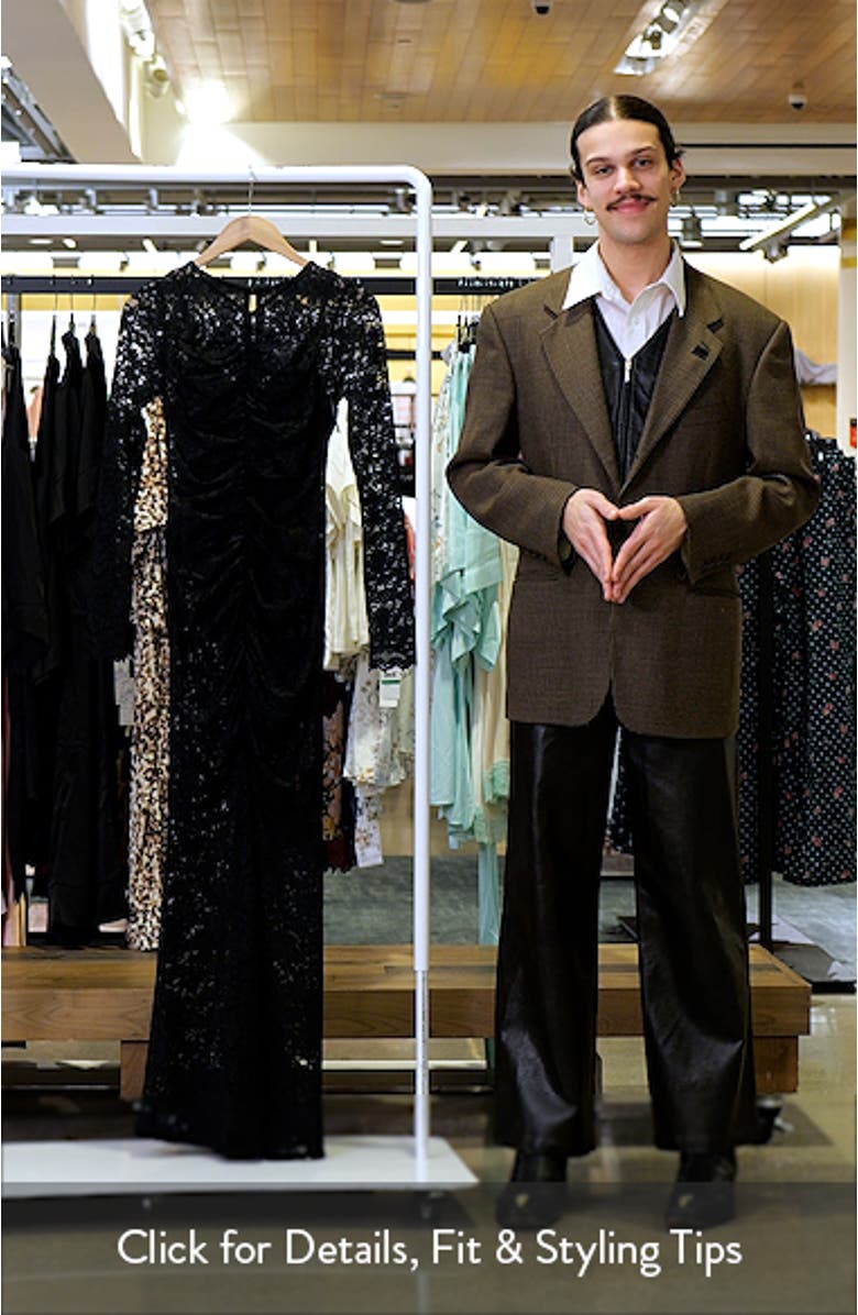 Jenima Long Sleeve Lace Mermaid Gown, sales video thumbnail