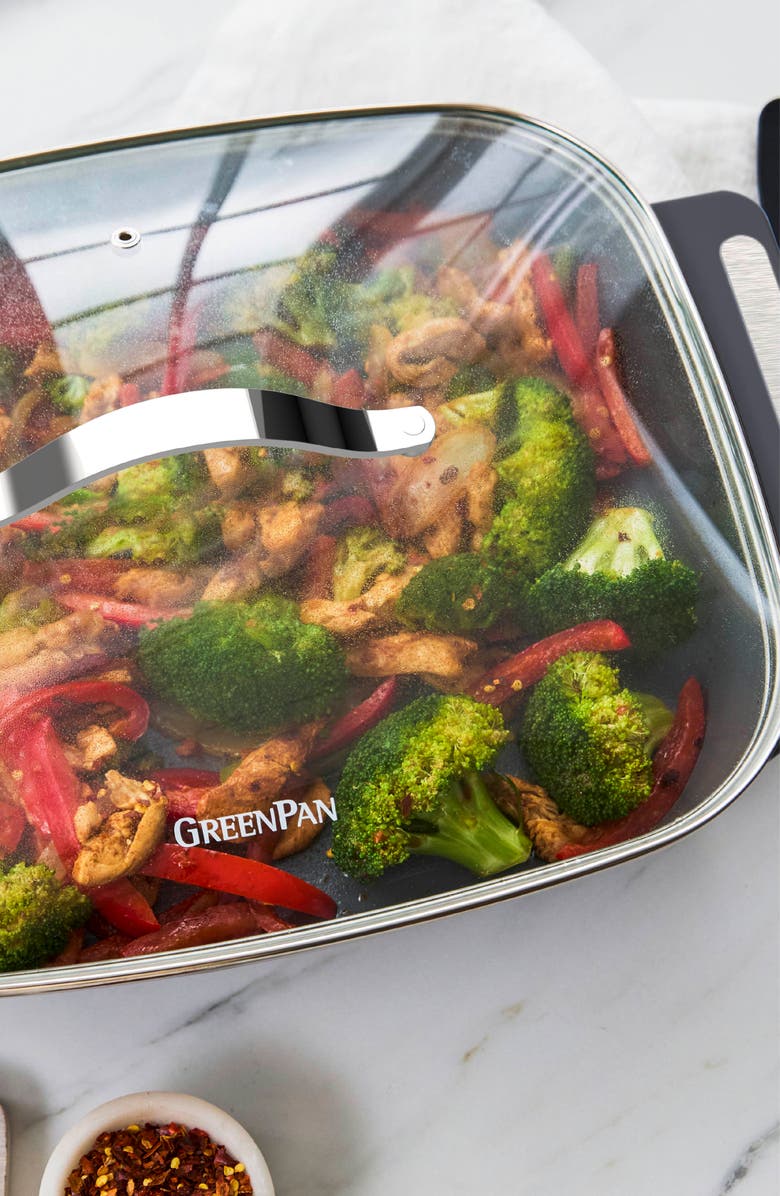 GreenPan Advanced Electric 7-Quart Skillet, Alternate, color, Graphite