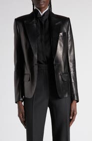TOM FORD Guanteria Single Breasted Leather Blazer