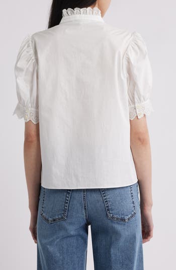 The Eyelet Inset Top