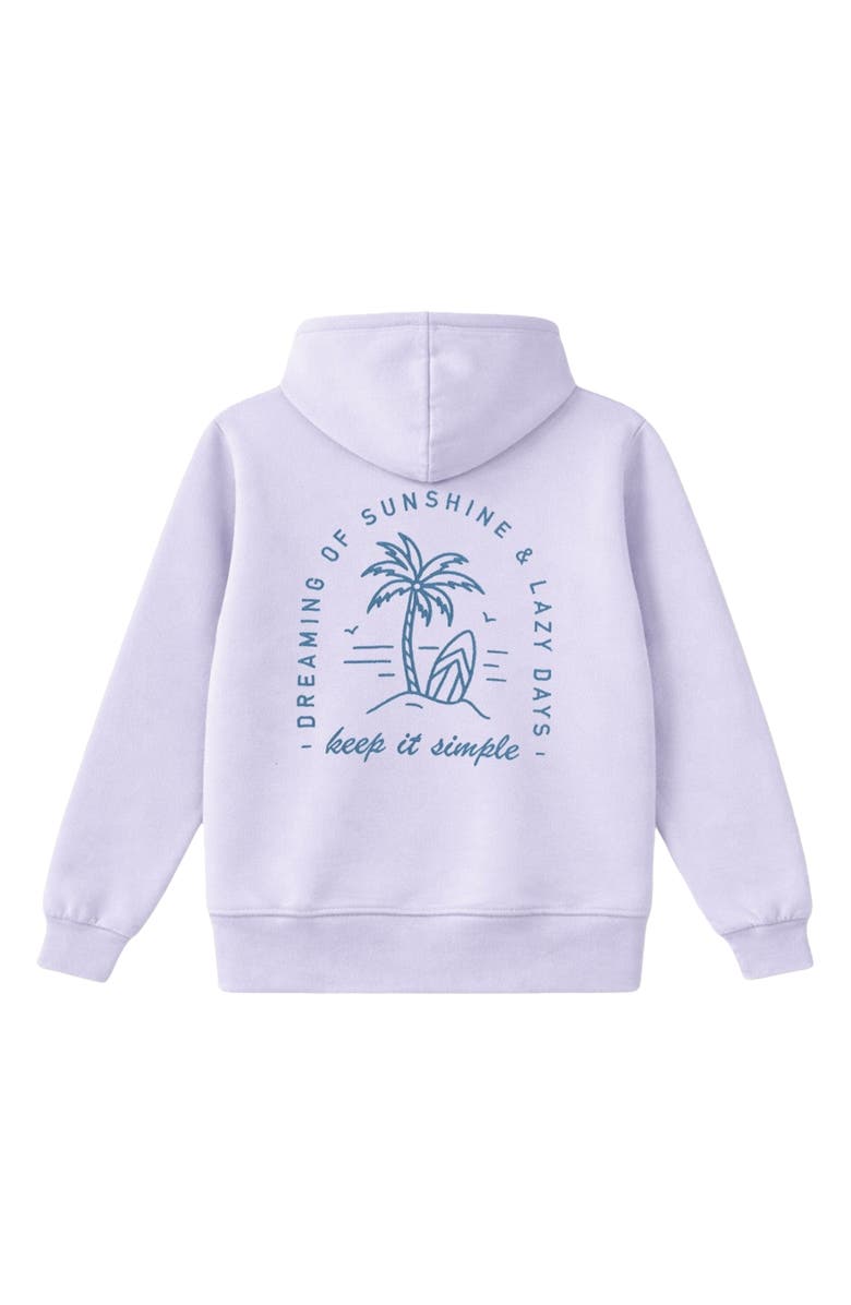 PixieLane Kids' Cloudsoft Everyday Hoodie, Alternate, color, Lilac Denim