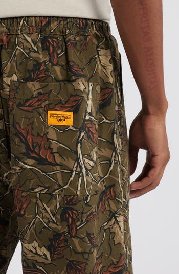 Real Tree Print Cotton Canvas Chef Pants
