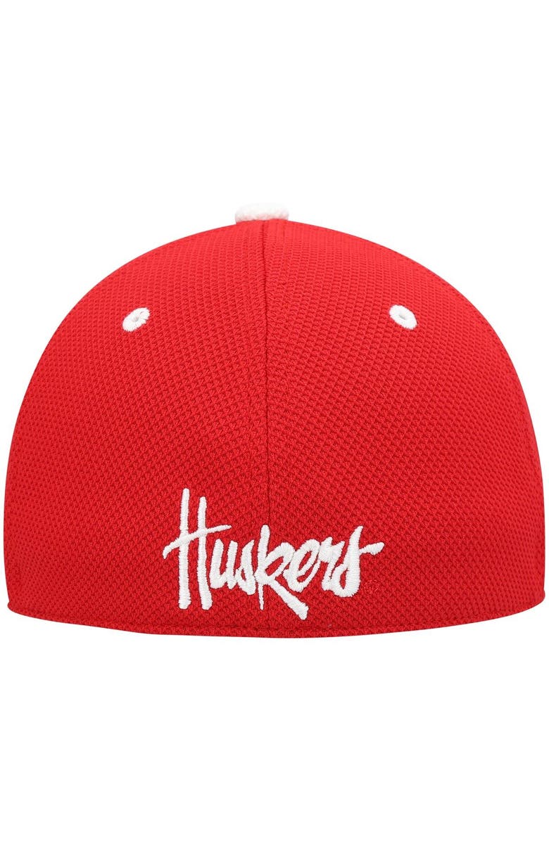 adidas Men's adidas Scarlet Nebraska Huskers On-Field Baseball Fitted Hat, Alternate, color,