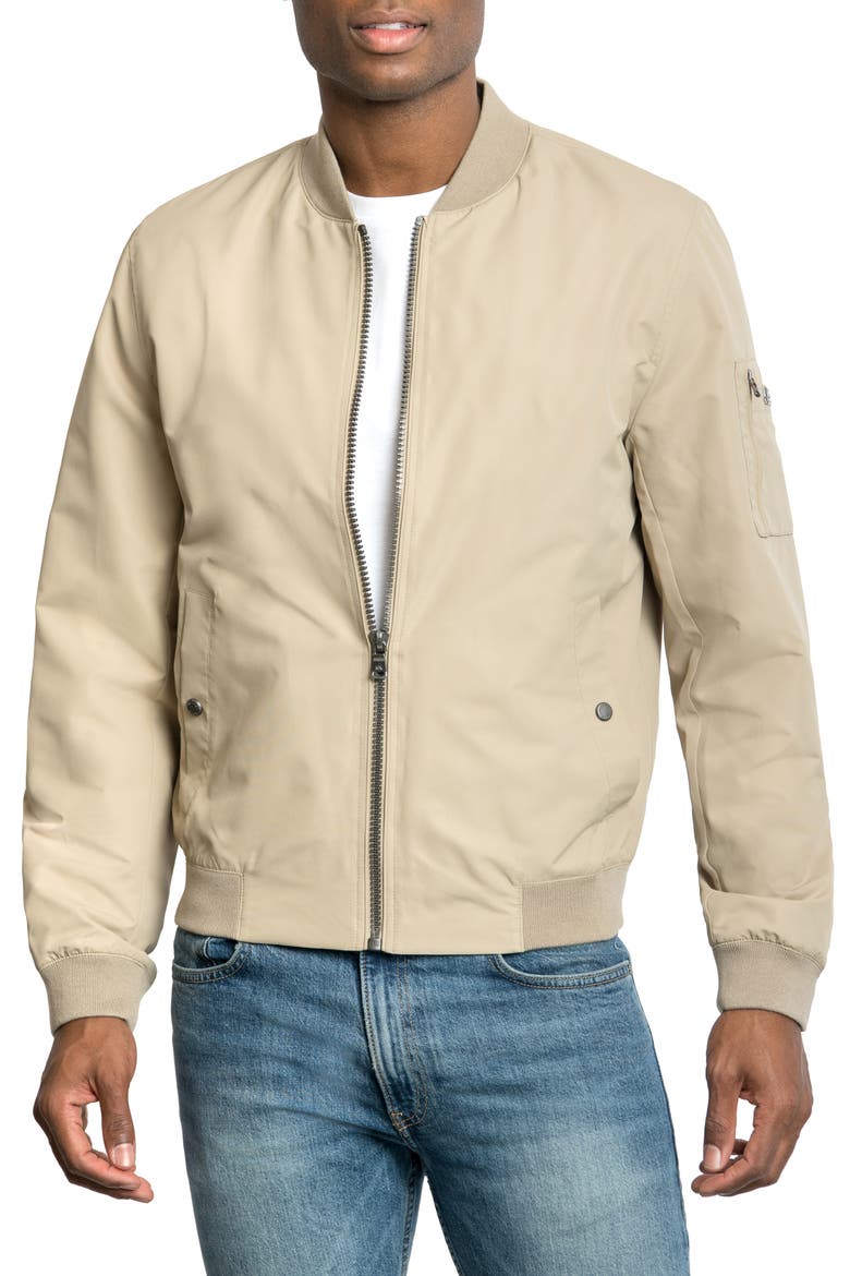 Alba Taslan Bomber Jacket, Alternate, color, KHAKI