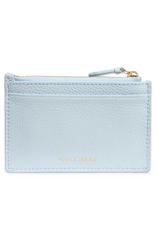 Cole Haan Zip Card Case In Blue