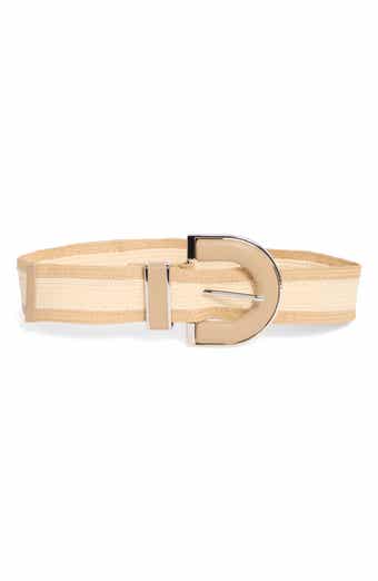 Two-Tone Stretch Straw Belt