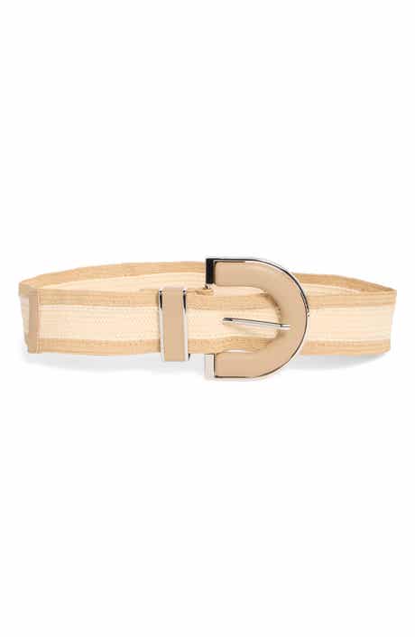 Two-Tone Stretch Straw Belt