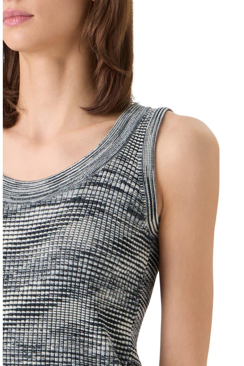 Space Dye Merino Wool Rib Sweater Tank, Alternate, color, BLACK-CREAM