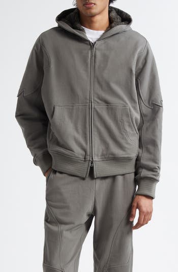 FOX RACING x Kiko Kostadinov Faux Fur Lined Fleece Zip Hoodie