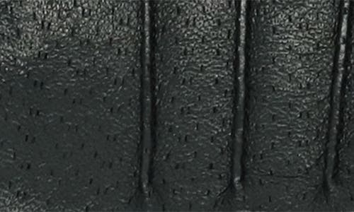 Portolano Wool Lined Leather Gloves In Black