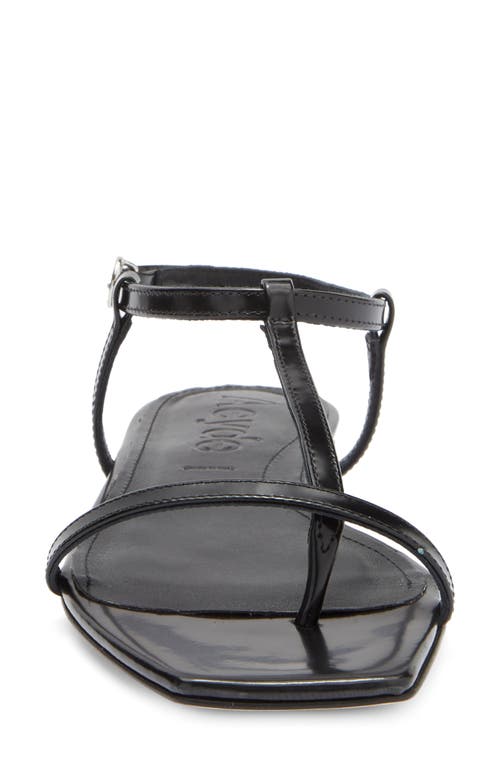 Aeyde Ella Leather Sandals In Black