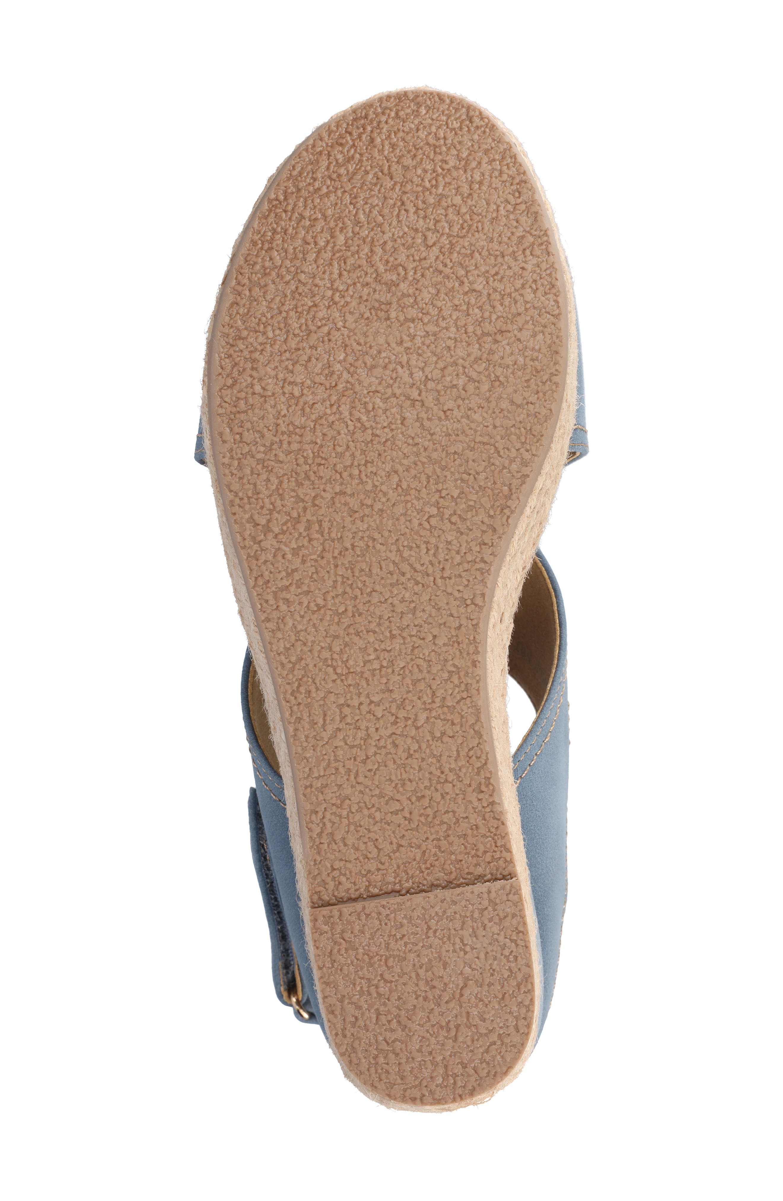 Rayleigh Wedge Sandal, Alternate, color, DENIM
