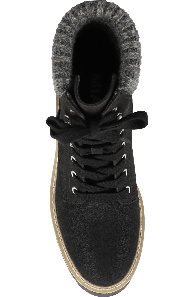 MIA Kynlee Lace-Up Bootie, Alternate, color, Black Brush