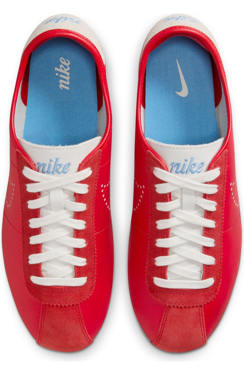 Nike Cortez Leather Sneaker, Alternate, color, Unviversity Red/ Unvivers Blue