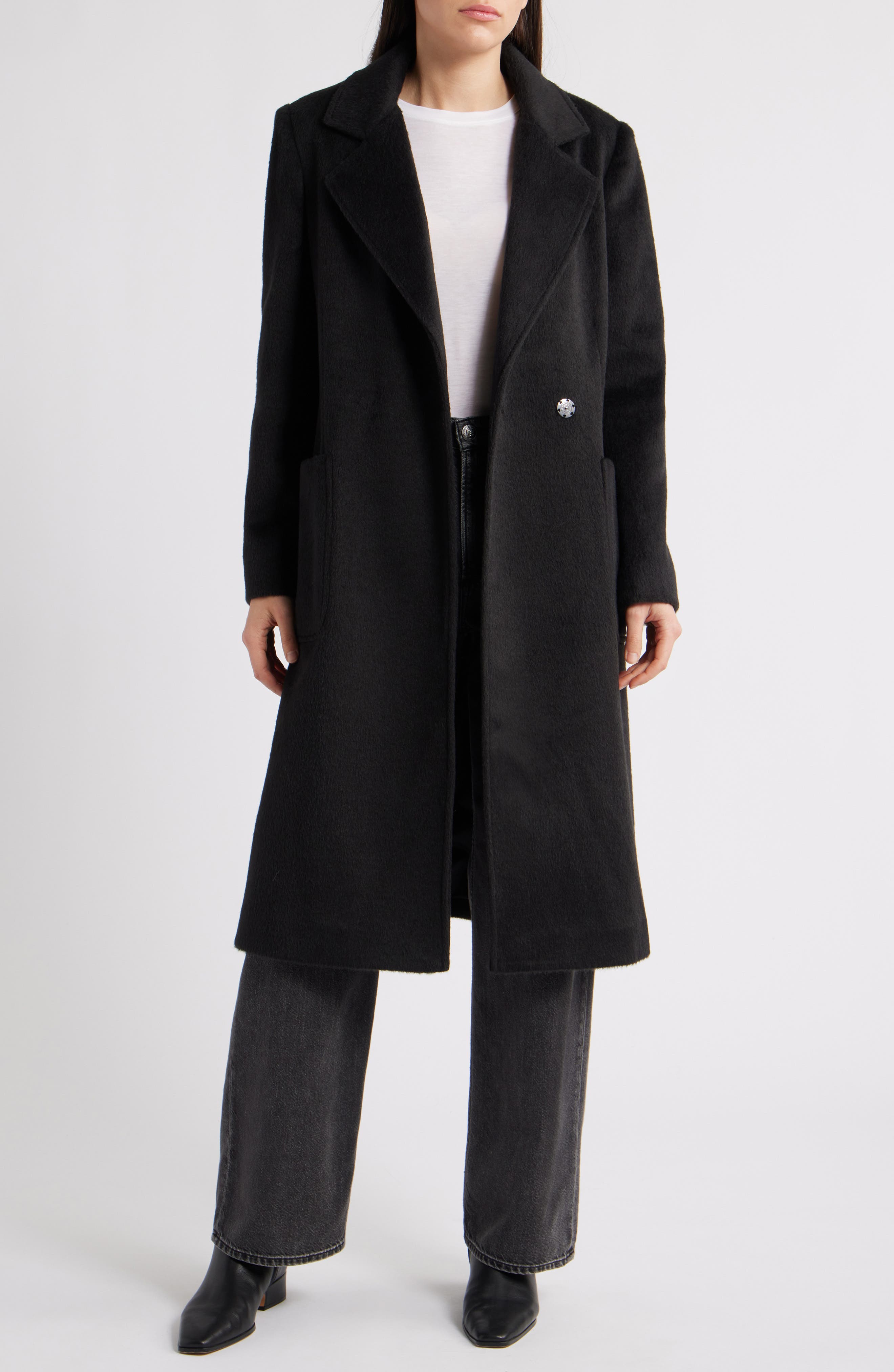 Женские куртки Sam Edelman Longline Wrap Coat — фото 4