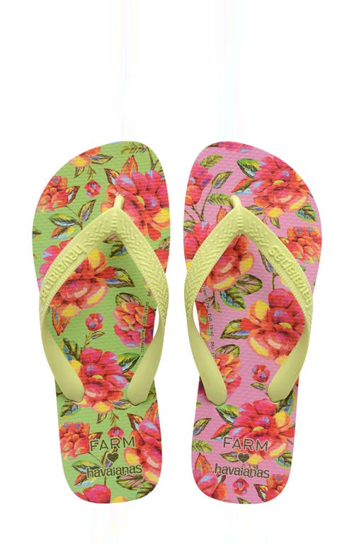 HAVAIANAS HAVAIANAS X FARM RIO NEON FLORAL FLIP FLOP
