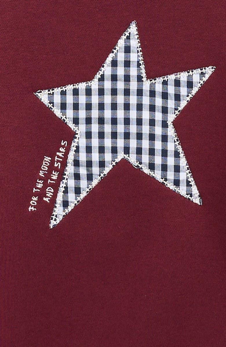 PacSun Kids' Adventure Star Appliqué Graphic Sweatshirt, Alternate, color, Maroon