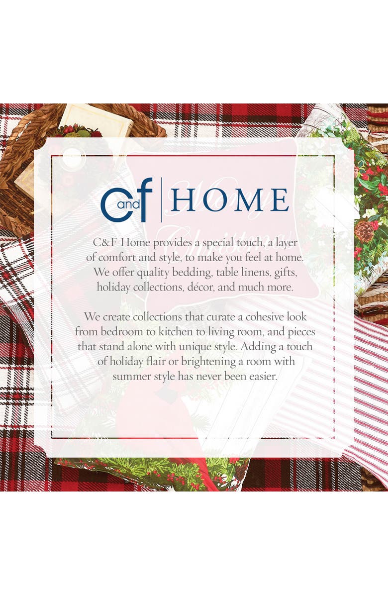 C&F Home Champagne Frosty Snowflake Embroidered Accent Throw Pillow 18" x 18", Alternate, color, Off-White