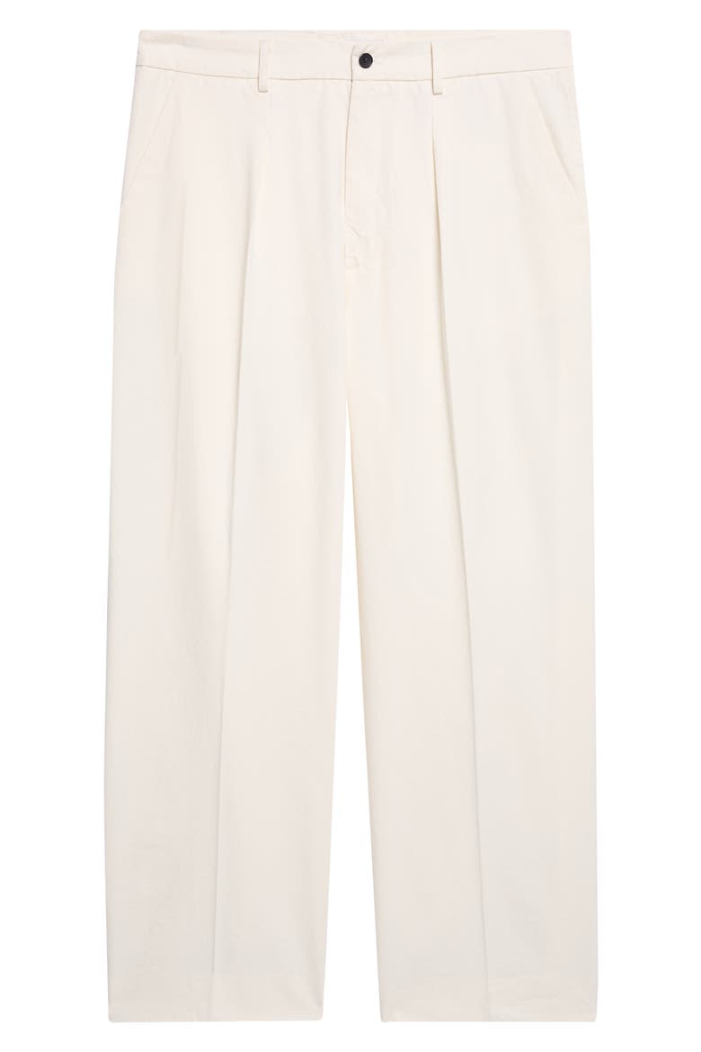 Saico Pleated Trousers, Main, color, DIRTY WHITE