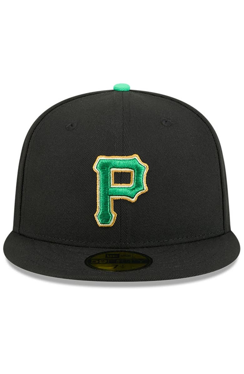 New Era Men's New Era  Black Pittsburgh Pirates 2026 St. Patrick's Day 59FIFTY Fitted Hat, Alternate, color, Black